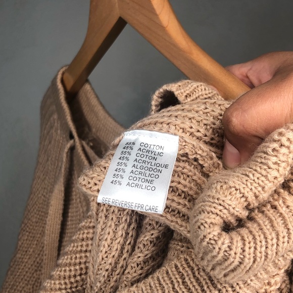 Miracle Lace Up V Neck Sweater S/M - Picture 6 of 6